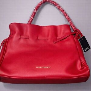 Badgley Mischka Red Dumpling Handbag